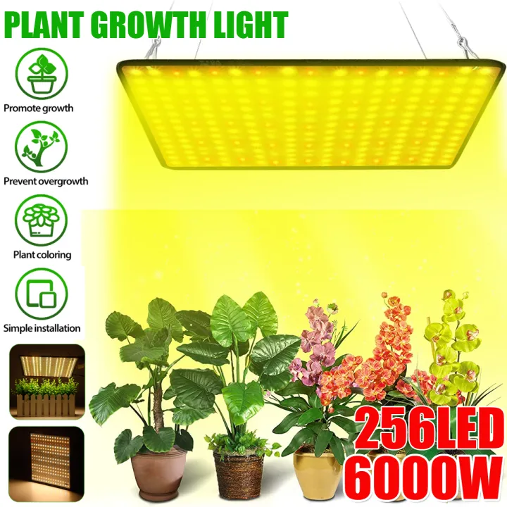【Natural White】(30x30x3cm) Full Spectrum LED Grow Light Panel Pro Grow