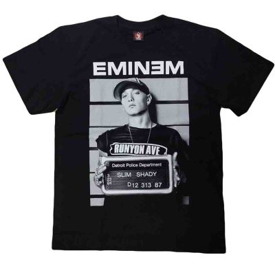 เสื้อแขนสั้น เสื้อ Eminem เสื้อวง เสื้อยืด Eminem เสื้อยืดคอกลมT-shirt