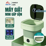 Máy Giặt Mini Có Thể Gấp Gọn Dung Tích 6L Vắt Khô Khử Khuẩn Bằng Ánh Sáng