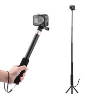 แท่งขยายขยายเสาขาตั้งกล้องทำจากโลหะ Selfie สำหรับ Osmo Action 1 2กล้องเพื่อการกีฬาอุปกรณ์เพิ่มความคงตัว