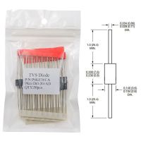 50pcs TVS Diode P6KE6.8CA P6KE10CA P6KE12CA P6KE13CA P6KE15CA P6KE16CA P6KE18CA P6KE24CA P6KE30CA P6KE33CA P6KE36CA P6KE51CAElectrical Circuitry Parts