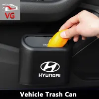 กล่องเก็บของสี่เหลี่ยมรถใช้ได้กับรถฮุนได Accent Hyundai Trajet Sonata Getz Verna I30 IX25 Tucson Elantra IX30 IX45แขวนถังขยะในรถ