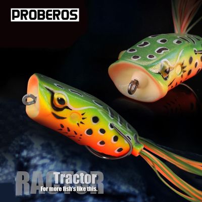 【DT】hot！ PRO BEROS Fishing Big Mouth Frog 16g Frogs Artificial TopWater Bait Tractor Catch Snakehead Bass