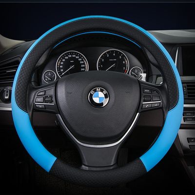 High Quality Micro Fiber Leather Steering Wheel Cover Fit 98% Car Models 37-38cm Interior details Car Accessories Auto Goods