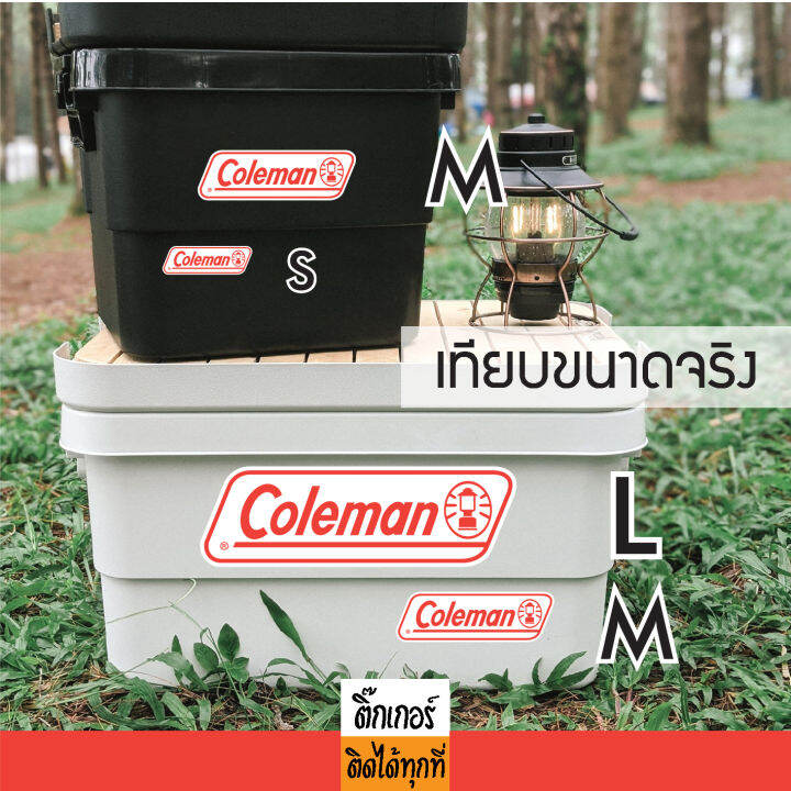 sticker-สติ๊กเกอร์-ลาย-coleman-พื้นสีขาว-สติ๊กเกอร์ติดได้ทุกที่-มีหลายสี-หลายขนาด-สติ็กเกอร์กันน้ำ