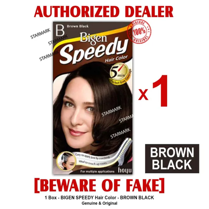 Bigen Speedy Hair Color Unisex Natural Black Brown Black Dark Brown Medium  Brown Light Brown Burgundy Brown Mahogany Brown Authentic - 1 Box | Lazada  Ph