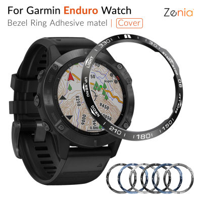Zeniaสำหรับ Garmin Enduro หนามเตยนาฬิกาแหวนกาวกรณีAnti Scratchกรอบสแตนเลสสตีลอุปกรณ์เสริมสำหรับนาฬิกาอัจฉริยะ