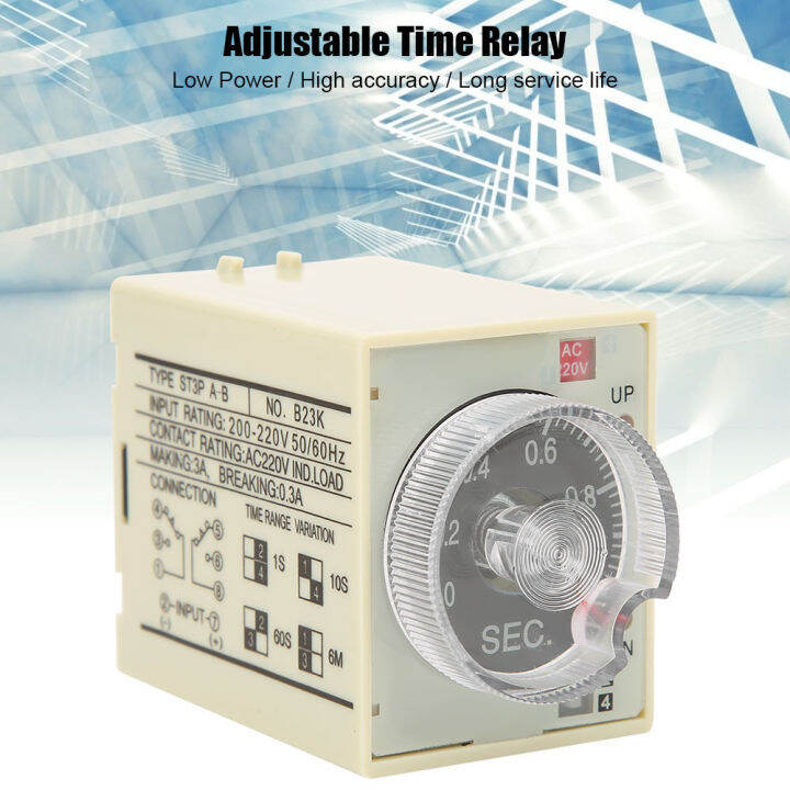 Penyesuaian rotasi Delay 2 changeover kontak Delay Relay modul Timer