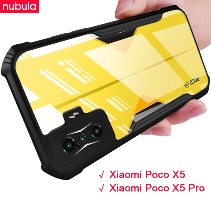 nubula-เคส-xiaomi-poco-x5-poco-x5-pro-ฝาหลังแบบใสเคสโทรศัพท์โปร่งใสกันกระแทก4มุมสำหรับ-xiaomi-mi-poco-x5-pro
