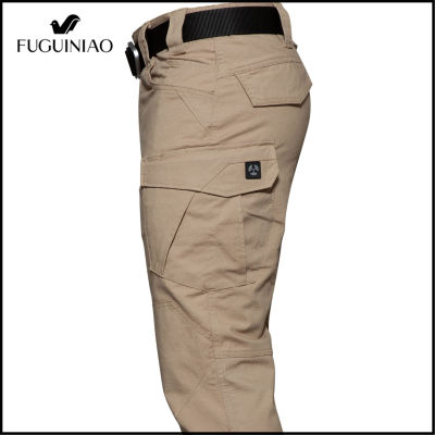 FUGUINIAO กางเกงยุทธวิธีพร็อพ Multifunctional Stretch Mountaineering Tactical Pants