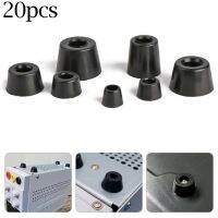 ○✘ 20Pcs Rubber Table Chair Furniture Foot Feet Cover Anti-vibration Legs Pads Cups Bumper Non-Slip Round Protectors Wood Floor