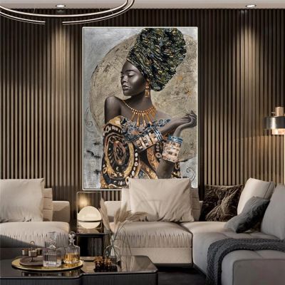 แอฟริกันสีดำผู้หญิง G Raffiti ศิลปะโปสเตอร์และภาพพิมพ์-บทคัดย่อแอฟริกันสาวผ้าใบภาพวาดบนผนังภาพศิลปะ-ยอดนิยมตกแต่งบ้าน