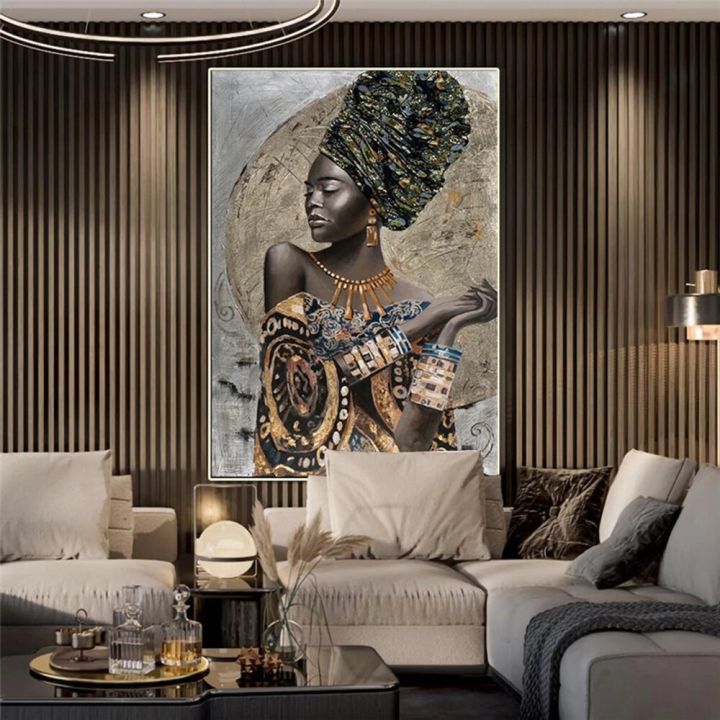 แอฟริกันสีดำผู้หญิง-g-raffiti-ศิลปะโปสเตอร์และภาพพิมพ์-บทคัดย่อแอฟริกันสาวผ้าใบภาพวาดบนผนังภาพศิลปะ-ยอดนิยมตกแต่งบ้าน
