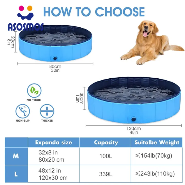 asm-สระน้ำหมาสุนัขสระว่ายน้ำพับสัตว์เลี้ยงอาบน้ำสระว่ายน้ำพับสำหรับลูกสุนัขแมวเด็กสวนกลางแจ้ง