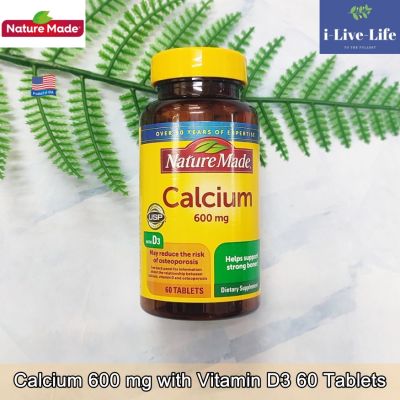แคลเซียม วิตามินดี3 Calcium 600 mg with Vitamin D3 - Nature Made D 3 D-3 ดี 3