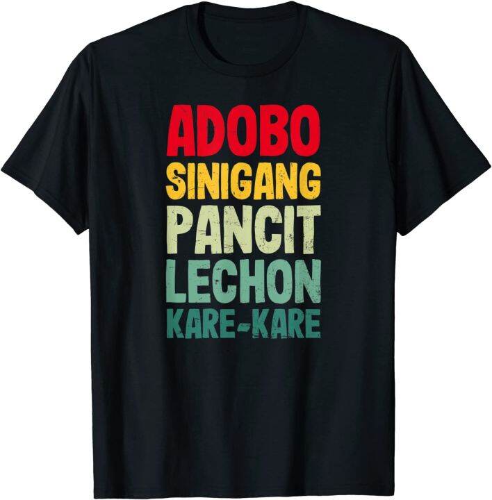 Adobo Sinigang Pancit Lechon Kare Kare Design Philippine Ame Cotton ...