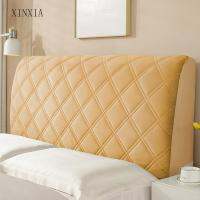 xin หนังกลับหนาขึ้น Cover Headboard หัวเตียง Cover Headboard นุ่มปลอกหมอนอิงฝาป้องกันฝุ่นง่ายๆทั่วไปสำหรับการหลีกเลี่ยงการชน