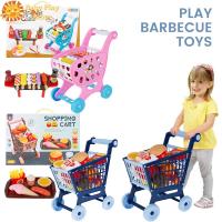 BabyPlayStore ของเล่นทำจากอาหารของเล่นจำลอง,41ชิ้น/32ชิ้นของเล่นบาร์บีคิวจำลองเสมือนจริงสำหรับเด็กหญิงและเด็กชายอายุ3 + ของเล่นบาร์บีคิวจำลองชุดของเล่นทำอาหารบาร์บีคิว