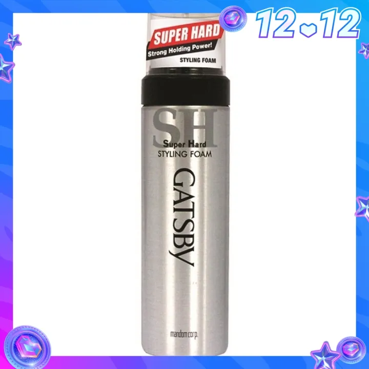Gatsby Super Hard Styling Foam (185g) Lazada