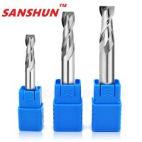 เครื่องตัดมิลลิ่งเคลือบโลหะผสมเครื่องมือเหล็กทังสเตนโดยอลูมิเนียม Cnc Maching 2 Blade Endmills เครื่องตัดมิลลิ่งด้านบนเครื่องตัดไม้มิลลิ่ง