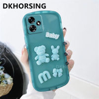 DKHORSING เคสนิ่มหรูหรา INS สำหรับ Realme C53ปกป้องเลนส์ใสกันกระแทก REALMEC53เคสใส่โทรศัพท์2023หมีน่ารักรูปกระต่ายฝาหลัง