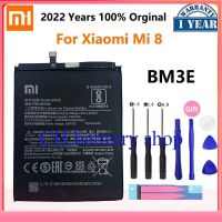 100% หน้าแรก Xiao Mi Phone แบตเตอรี่ BM3E For Xiaomi Xiaomi8 Mi 8 Mi8 M8 Real 3400mAh High Quality Batterie  +Free Tools