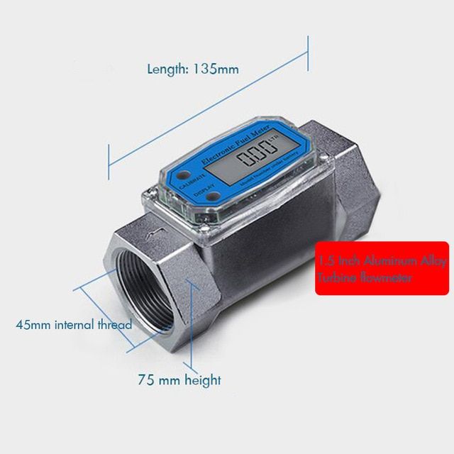 1นิ้ว-1-5นิ้ว-turbine-water-flowmeter-พร้อมจอแสดงผล-lcd-แบบดิจิตอล-ดีเซลเบนซิน-water-flow-meter-ด้าย-fuel-transfer-meter
