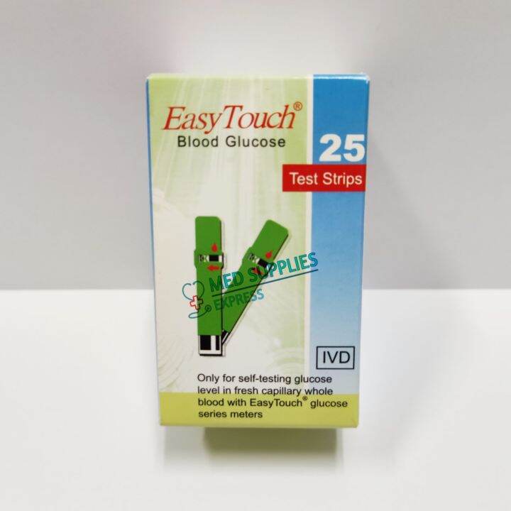 GLUCOSE TEST STRIPS FOR EASYTOUCH GCU/GCHB 3N1 (25'S) Lazada PH