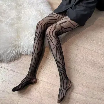 Heart Print Fishnet Tights, Breathable Sexy High Waist Hollow Out Mesh  Pantyhose, Women's Stockings & Hosiery