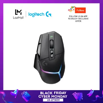 Logitech G502 X LIGHTSPEED Wireless Gaming Mouse - Optical mouse with  LIGHTFORCE hybrid optical-mechanical switches, HERO 25K gaming sensor,  compatible with PC - macOS/Windows - Black 