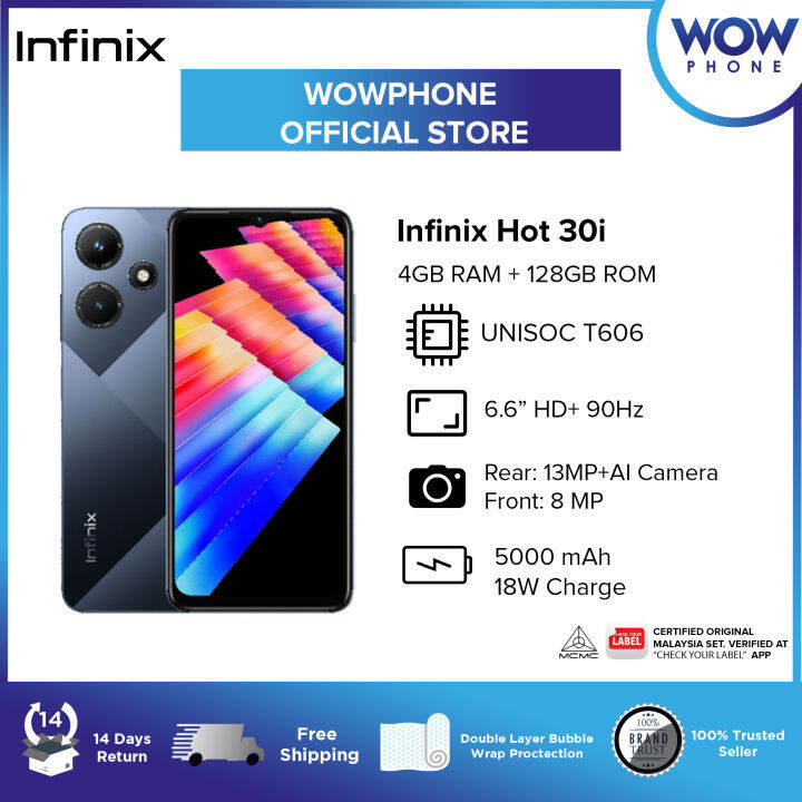 Ready Stock Infinix Hot 30i 4gb Ram 128gb Rom 1 Year Warranty By Infinix Malaysia Lazada 4692