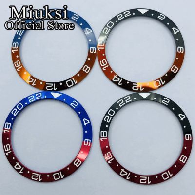 Miuksi High Quality 38Mm Black Blue Red Ceramic Titanium Bezel Insert Fit 40Mm Watch Case