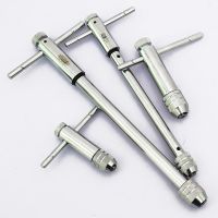 ✶ Adjustable M3-8 M5-12 T-Handle Ratchet Tap Wrench Tap Screw Holder Male Thread Metric Plug Mechanical Workshop Tools Hand Tool