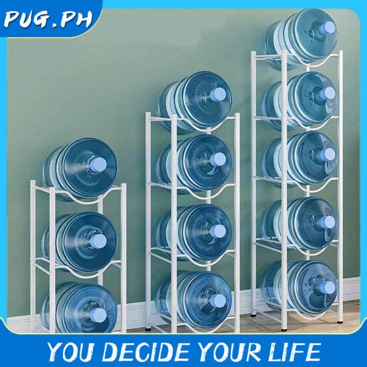4 Layer Mineral Water Dispenser Rack Stand Water Container Gallon Jug