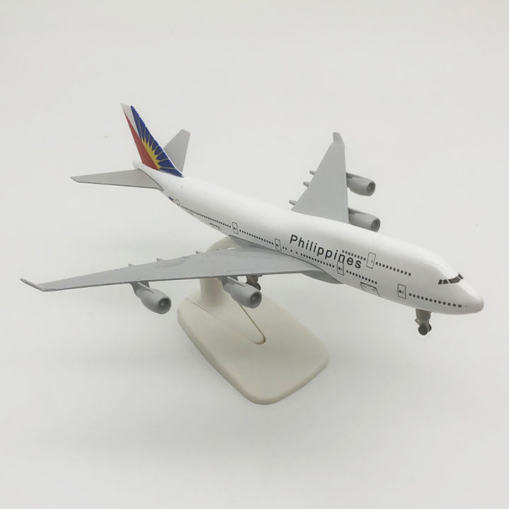 klt-เครื่องบินเหล็กหล่อของสายการบินฟิลิปปินส์20ซม-เครื่องบินของเล่นของขวัญสำหรับเด็กผู้ชายของสะสมเครื่องบินจำลองเครื่องบิน-b747โลหะ-b747แอร์บัส