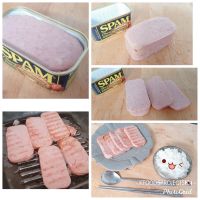 Spam รส Clasic  หมูแฮมกระป๋อง ทำง่ายๆแค่จี้ไฟกินกับข้าวสวยร้อนๆก็อร่อยเกินคำบรรยาย (เกาหลี) 300g 스팸