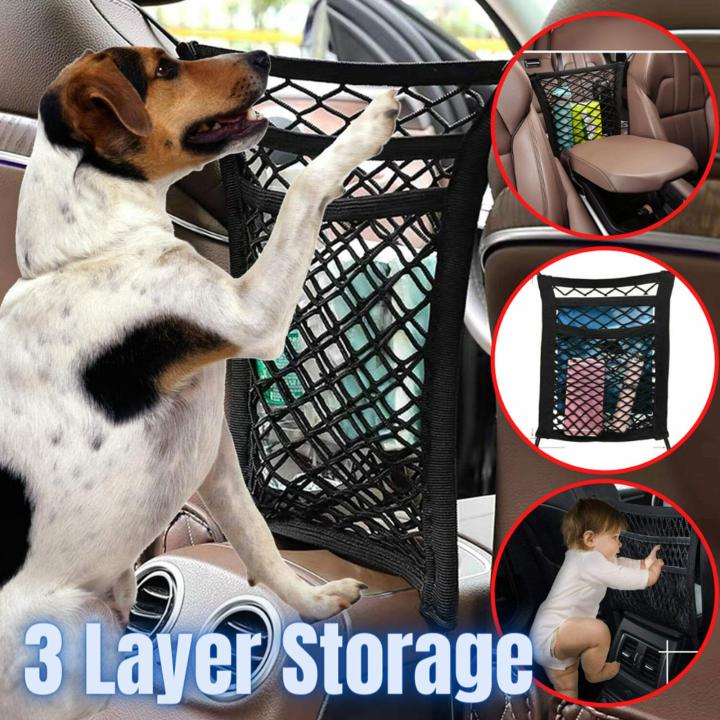 car-net-organizer-standard-between-seat-mesh-storage-seat-pockets-dog-front-with-for-cars-layers-three-trucks-net-barrier-o0o6