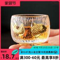 ❀❀ Every year there is fish Kung tea set master single glass drinking crystal