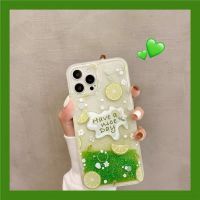 เคสสำหรับ Apple iPhone เคสซิลิโคนนิ่มสำหรับโทรศัพท์มะนาวลูกพีชสำหรับฤดูร้อน14 13 12 11 X XR XS Pro Max Plus เคสฝาหลังทันสมัยมีสไตล์จาก GGQcase