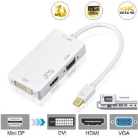 【☊HOT☊】 bukan2581584811414 พอร์ต Mini Displayport Dp เป็น Hdmi-Compatible Vga เสียง Dvi Thunderbolt เข้ากันได้1080P สายแปลงสำหรับ Apple Macbook Air Pro