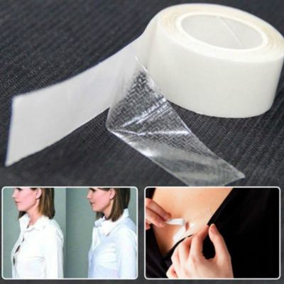 ✘ 5M Waterproof Dress Cloth Tape Double-sided Secret Body Adhesive Breast Bra Strip Safe Transparent Clear Lingerie Tape