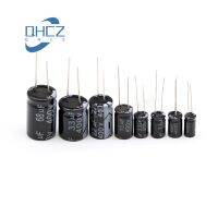 ของแท้สินค้าใหม่1 Uf/ 10UF/3.3/4.7/6.8/2.2/22/33/47/68/100UF 400V คาปาซิเตอร์อิเล็กโทรไลต์อลูมิเนียม10ชิ้น
