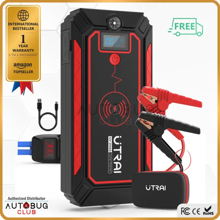 NEW UTRAI JSTAR 4 FOUR 24000mAh (2500A Peak) Car Jumpstarter Power Bank ...