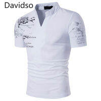 Davidson Summe ใหม่แฟชั่นของผู้ชายแขนสั้นคอ T เสื้อ