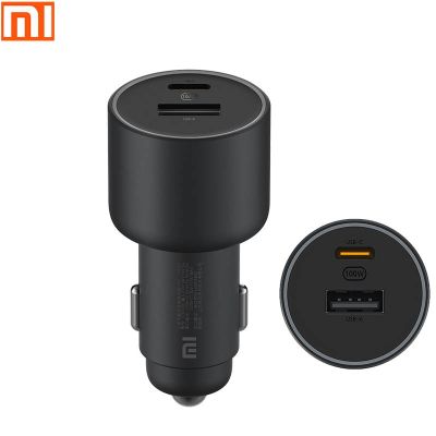 Xiaomi ที่ชาร์จในรถยนต์ แบบชาร์จเร็ว 1A1C 100W USB-C 100W MAX ชาร์จเร็ว USB-A เอาท์พุต USB-C พอร์ตคู่