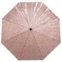 Stylish Metallic Glossy Texture Automatic Umbrella Rain Women Sun Protection Three Folding Umbrella Male Parasol Parapluie