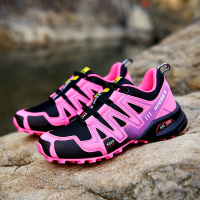ผู้หญิงกลางแจ้ง SpeedCross 3 รองเท้าเดินป่ากันน้ำรองเท้าลุยวิ่งจ๊อกกิ้งรองเท้าผ้าใบสำหรับเด็กผู้หญิง