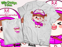 เสื้อFOODPANDA CARTOON ผ้าคอตตอน100% ผ้าหนานุ่ม