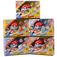 อะนิเมะปิกาจู Pokemon แบบดั้งเดิม Eevee Charmande Mew Lançadores Crianças Arena De Ação Modelo Brinquedos Presente