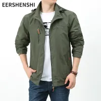 EERSHENSHI แจ็กเก็ตโจมตีกลางแจ้งเนื้อบางสำหรับผู้ชายเสื้อแจ็คเก็ตลำลองกลางแจ้ง